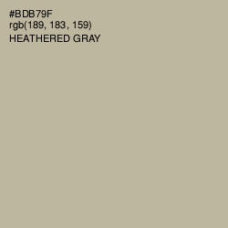 #BDB79F - Heathered Gray Color Image